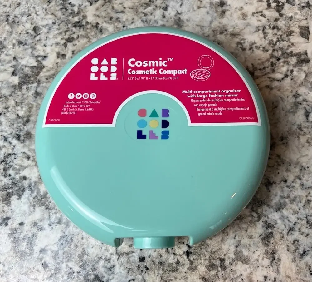 Vtg NEW Caboodles Cosmic Cosmetic Mirror Compact Makeup Jewelry Organizer